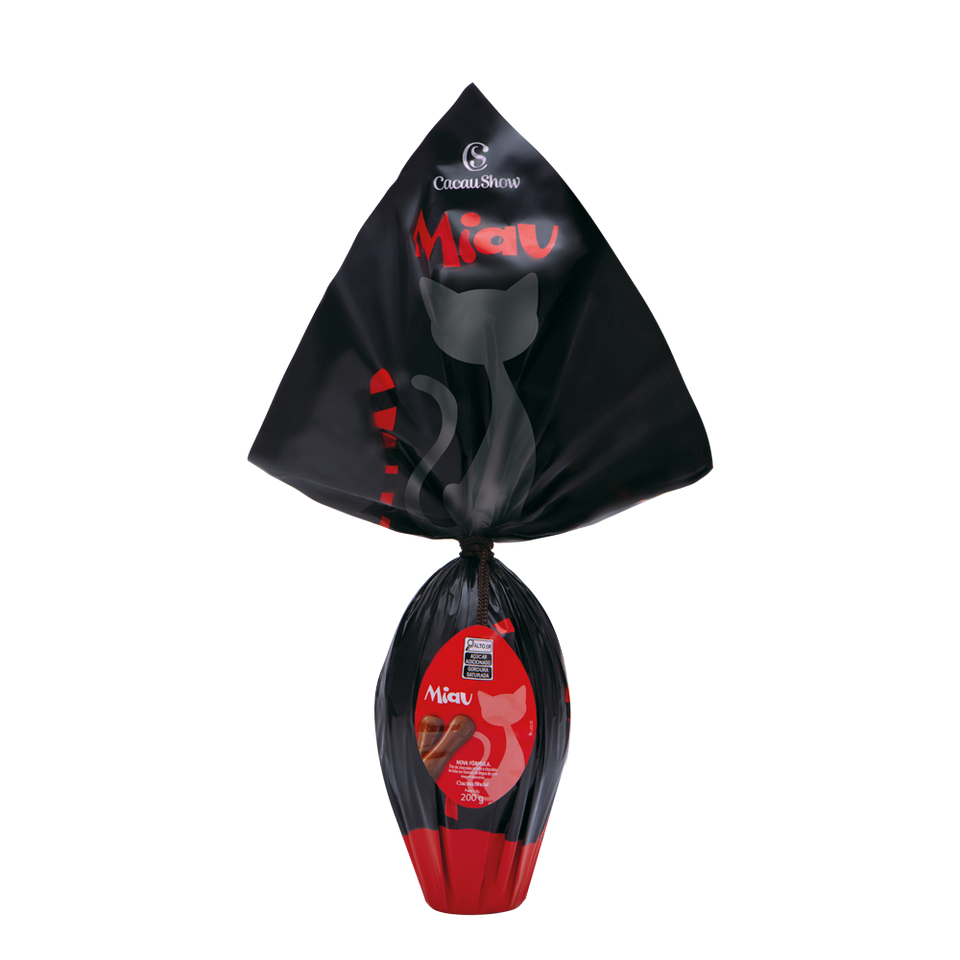 Ovo de Páscoa ao Leite Miau 200g