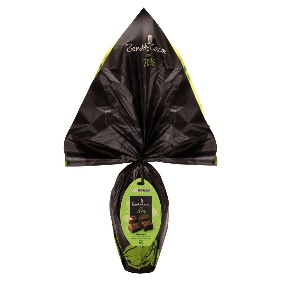 Ovo de Páscoa Bendito Cacao Chocolate 70% 348g