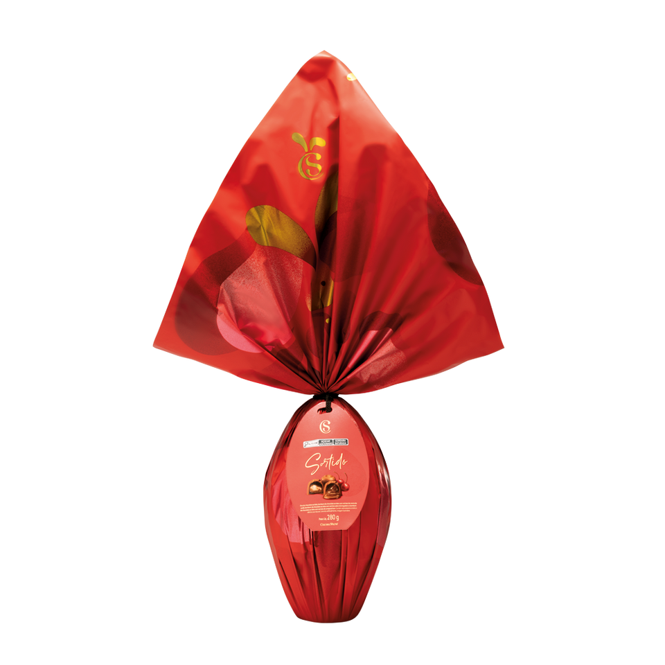 Ovo de Páscoa Clássicos ao Leite com Bombons 280g