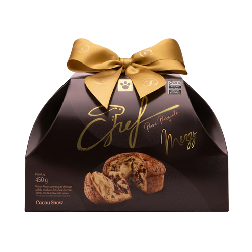 Bolo de Páscoa do Chef Mezzo ao Leite e Branco 450g
