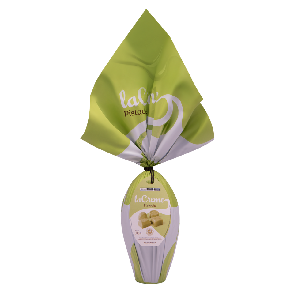 Ovo de Páscoa laCreme Pistache 348g