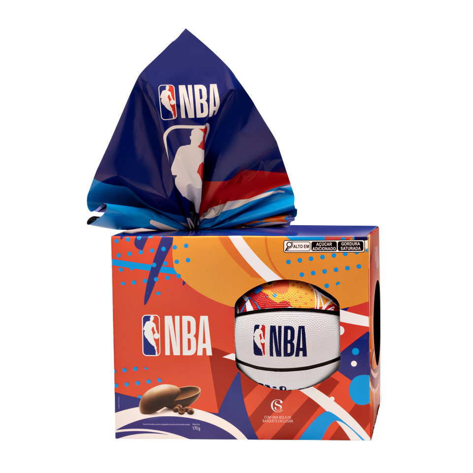 Ovo de Páscoa ao Leite Bola NBA Chocoesportes 170g
