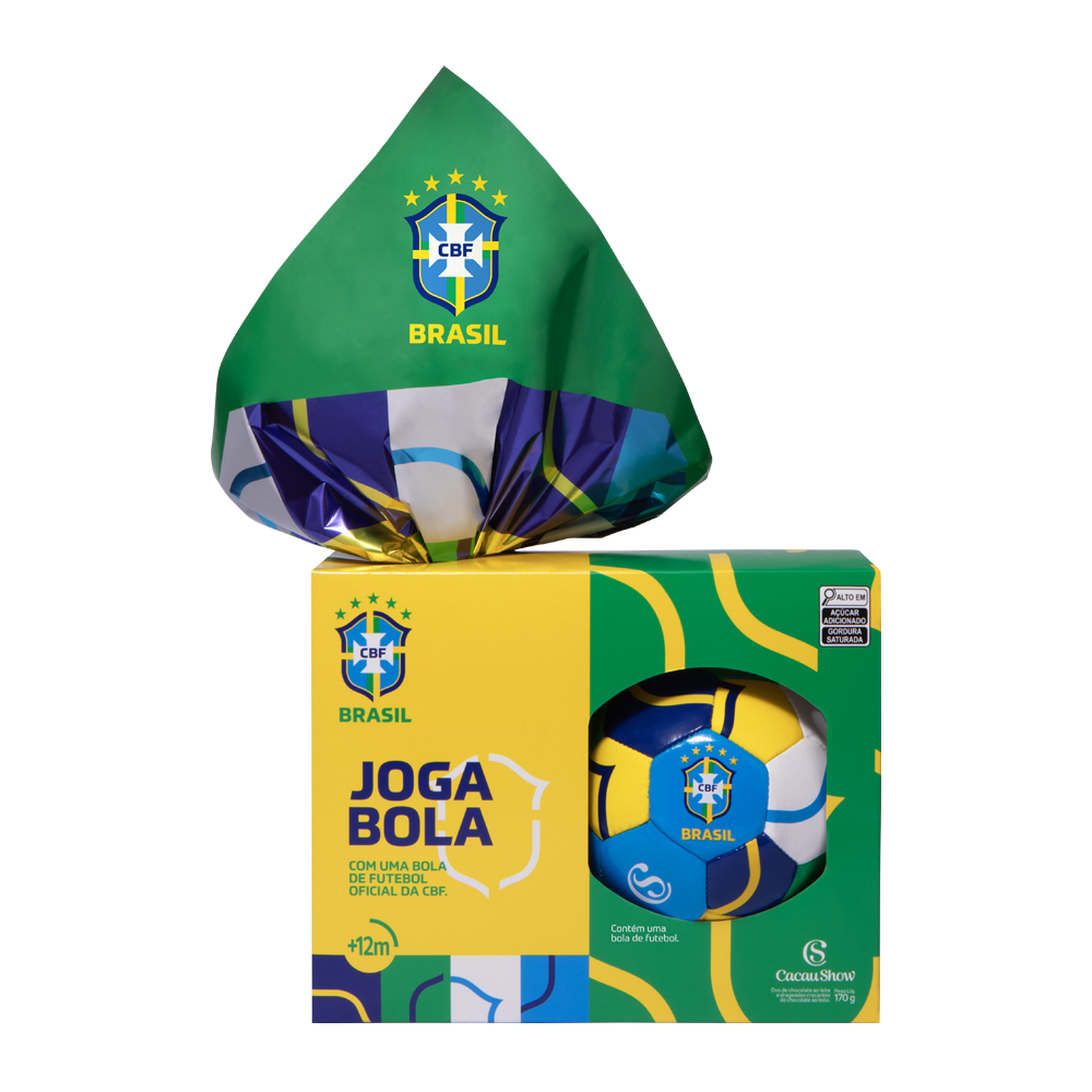 Ovo de Páscoa ao Leite Bola CBF Chocoesportes 170g