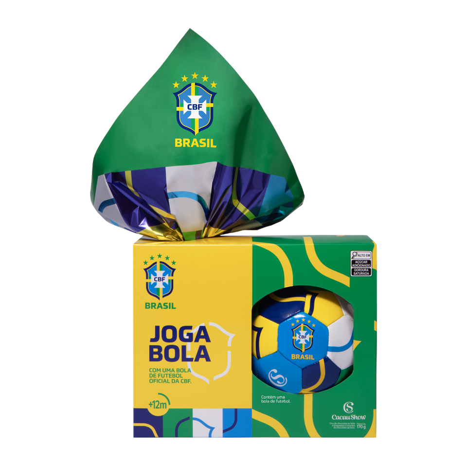 Ovo de Páscoa ao Leite Bola CBF Chocoesportes 170g
