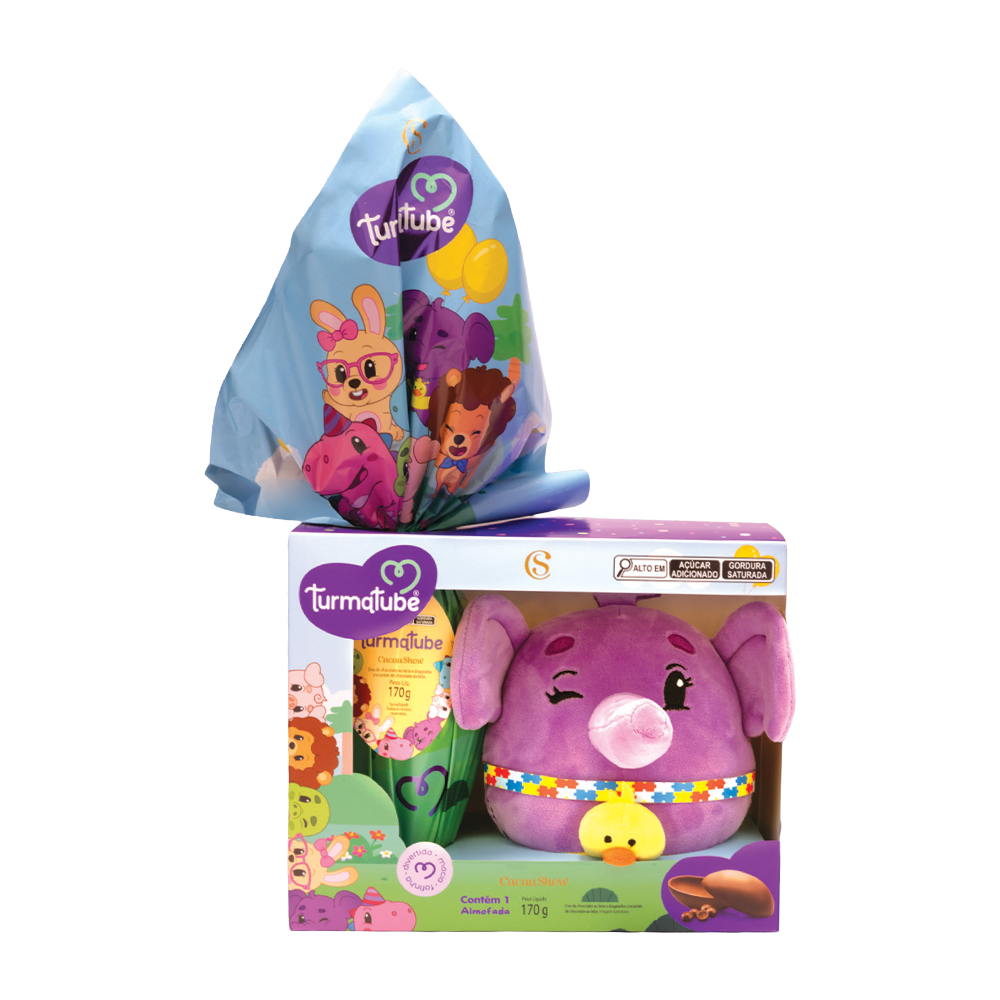 Ovo de Páscoa ao Leite Almofada TurmaTube 170g