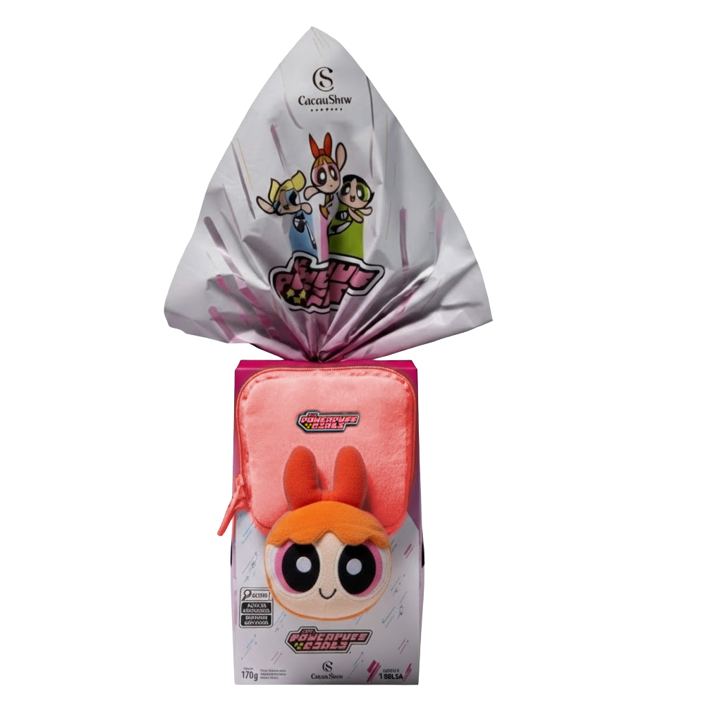Ovo de Páscoa ao Leite Meninas Superpoderosas Bolsa Florzinha 170g