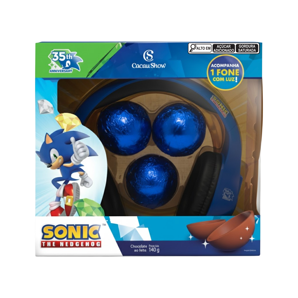 Ovo de Páscoa ao Leite Sonic 140g