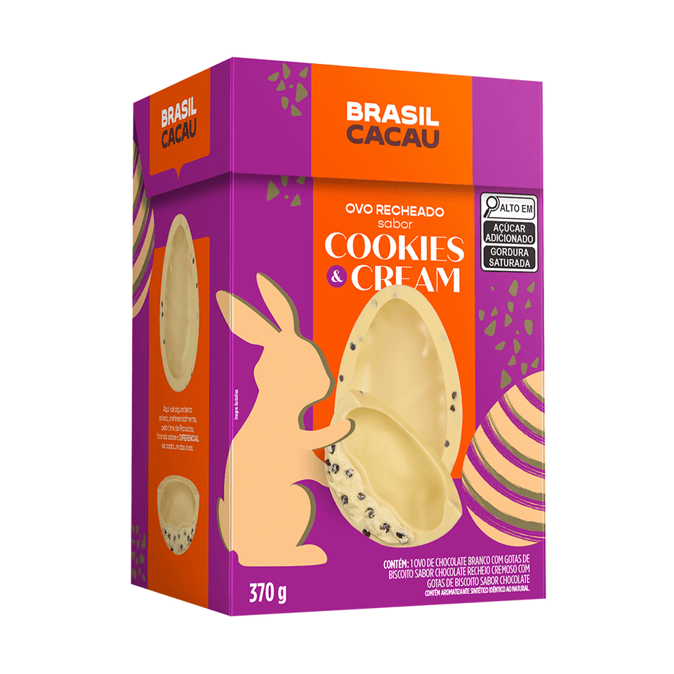 Ovo de Páscoa Recheado Cookies & Cream 370g