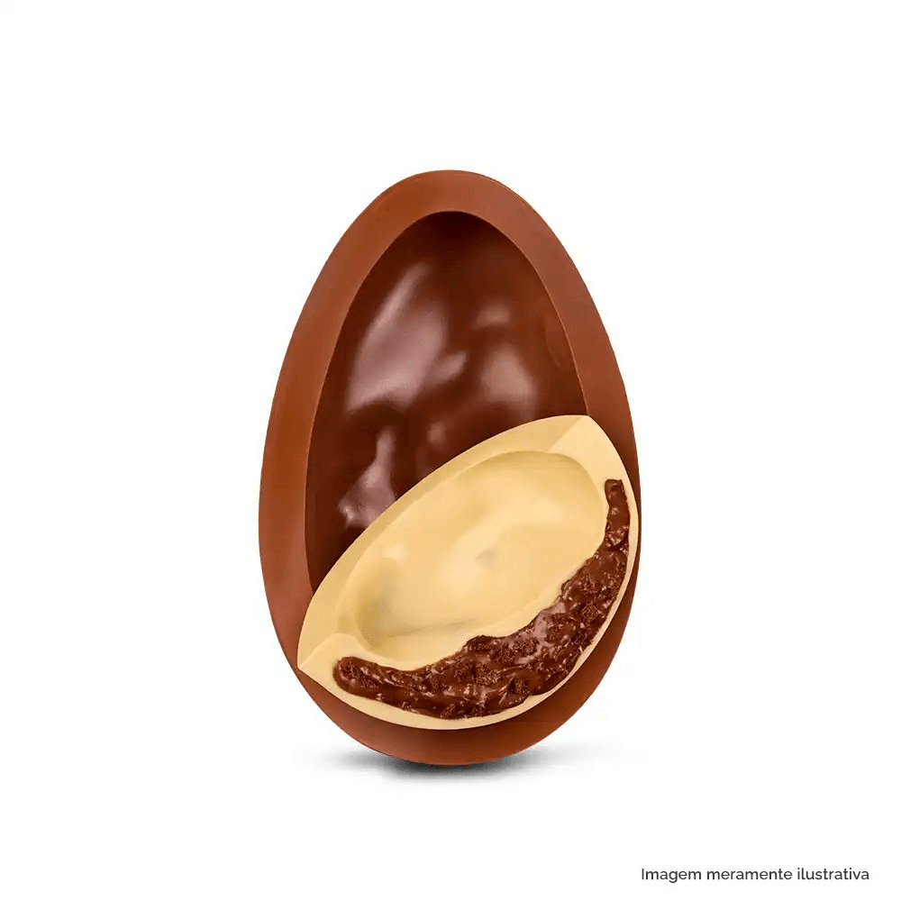 Ovo de Páscoa Recheado Meio a Meio Ovomaltine 370g