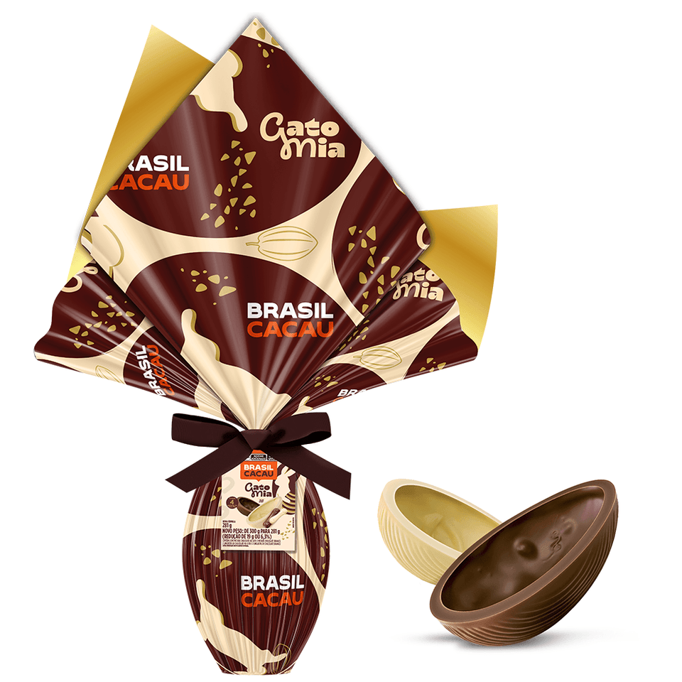 Ovo de Páscoa Clássico Gato Mia Duo 281g