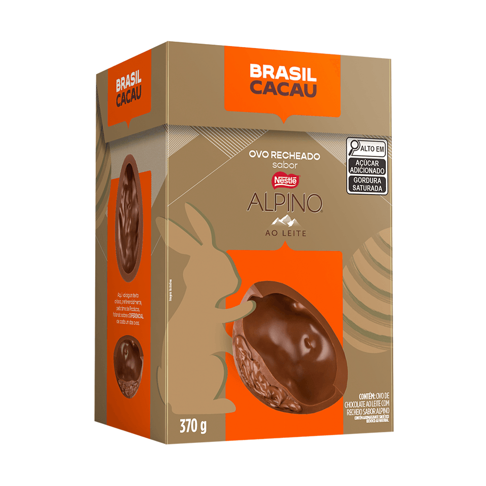 Ovo de Páscoa Recheado Nestlé Alpino 370g