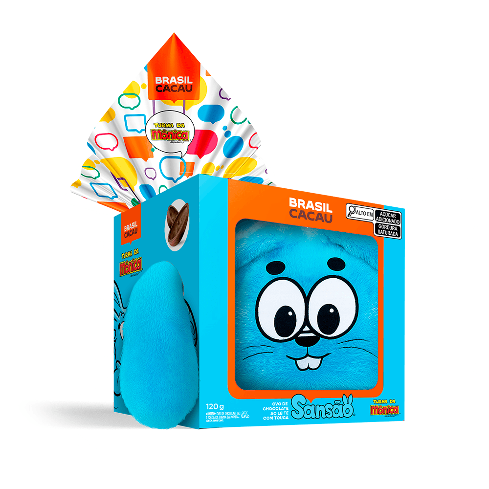 Ovo de Páscoa com Capuz Sansão Turma da Mônica 120g