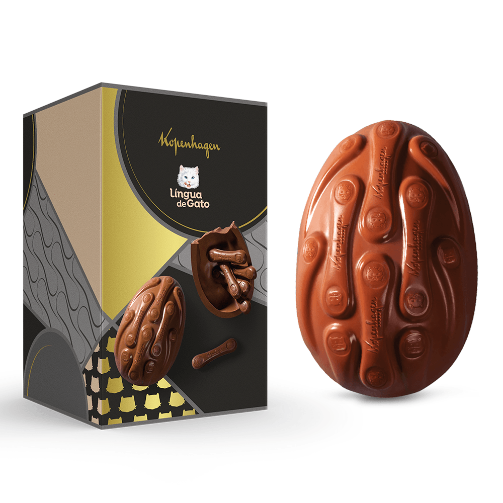 Ovo de Páscoa Língua de Gato ao Leite 444G