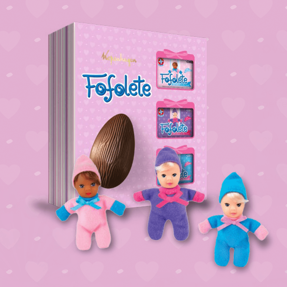 Ovo de Páscoa com Bonecas Fofolete 120G