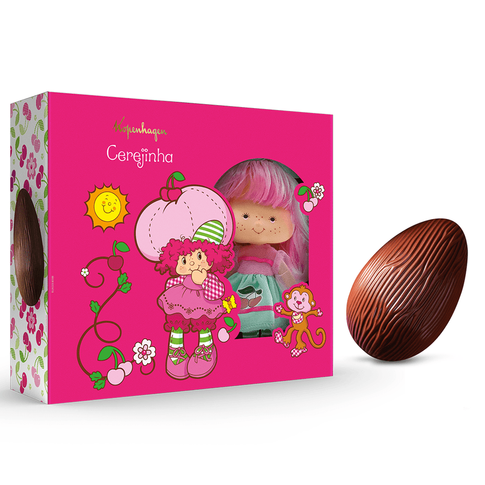 Ovo de Páscoa com Boneca Cerejinha 120G