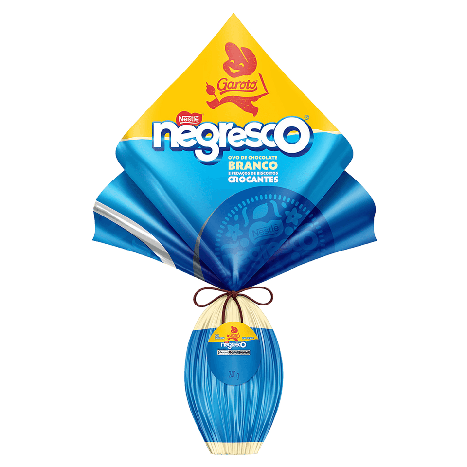 Ovo de Páscoa Garoto Negresco Branco 240g