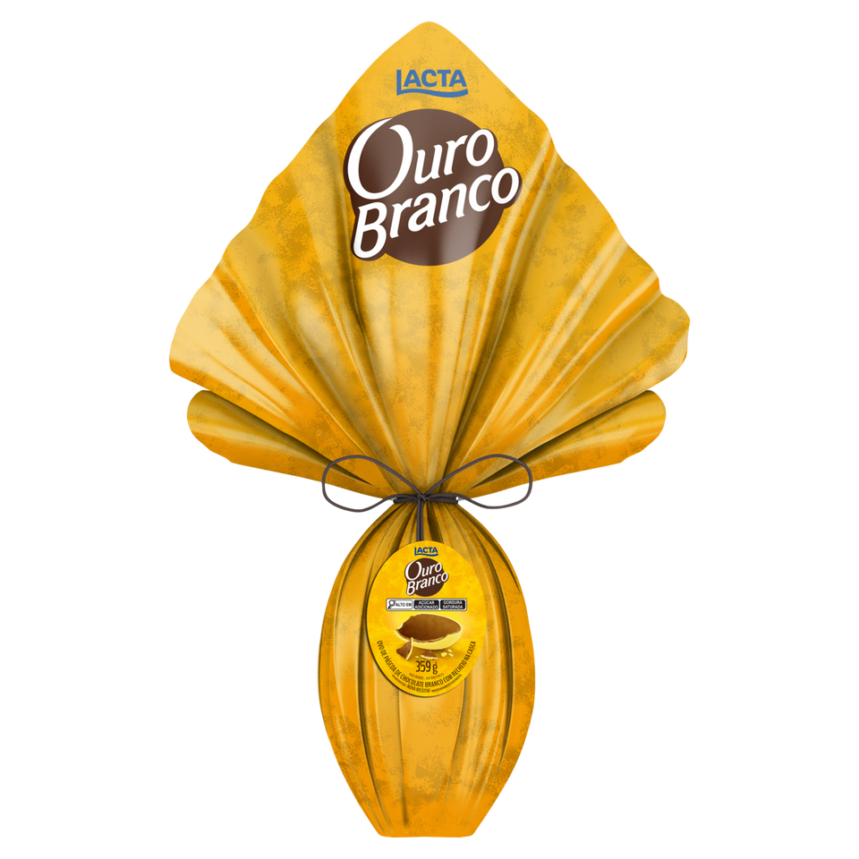 Ovo de Páscoa Lacta Ouro Branco 359g