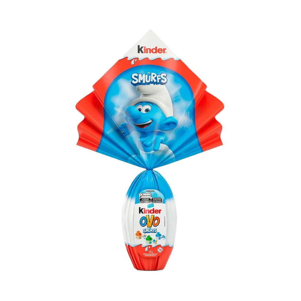 Ovo de Páscoa Kinder Smurfs 100g