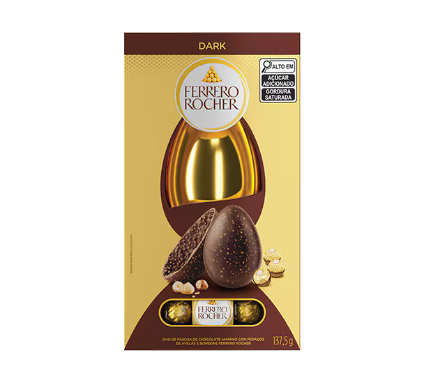 Ovo de Páscoa Ferrero Rocher Dark 137,5g