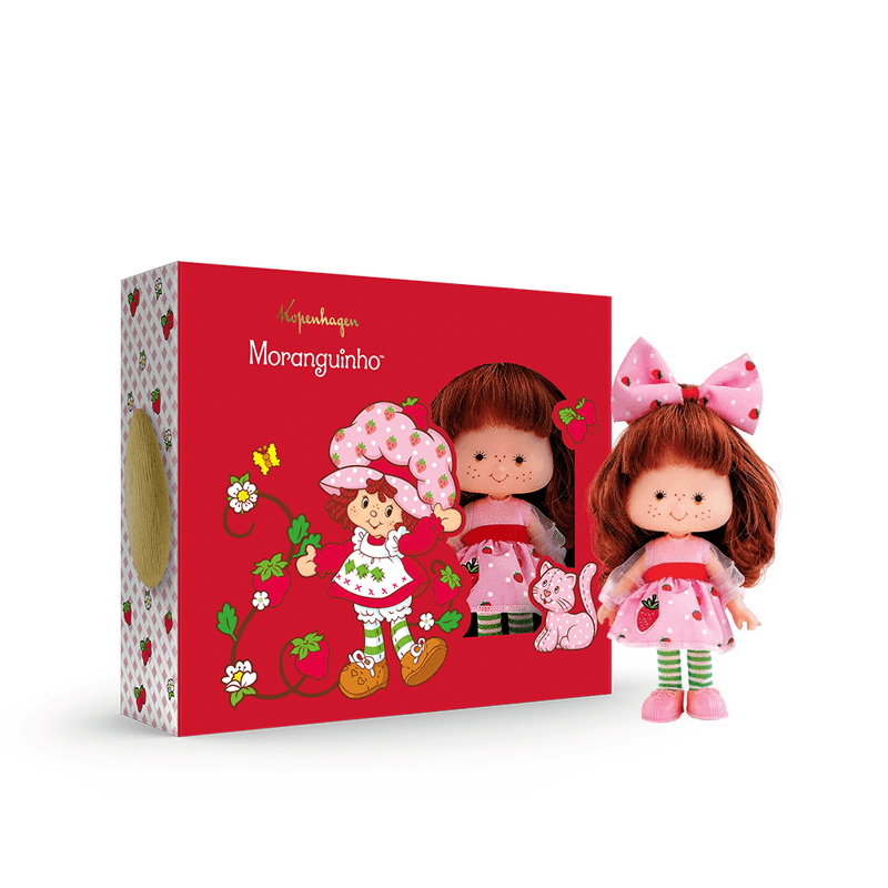 Ovo de Páscoa Branco com Boneca Moranguinho 120G