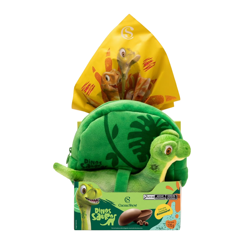 Ovo de Páscoa ao Leite Mochila Dino 170g