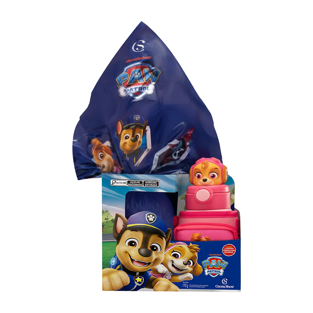 Ovo de Páscoa Patrulha Canina Garrafa Skye 170g